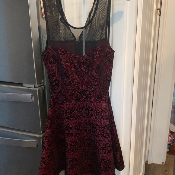 Trixie clothing company flared mesh mini. Worn once - Picture 1 of 3